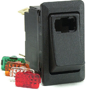 WEATHER RESISTANT LED ENABLED ROCKER SWITCH (COLE HERSEE) Retail SPST 1 Off/None/On (2 3) 3 Blade